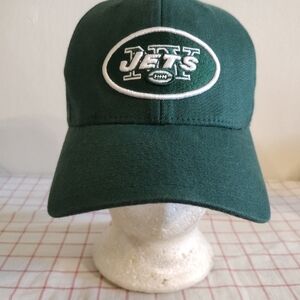 New York Jets NFL Cap Hat Green Mens One Size Embroidered